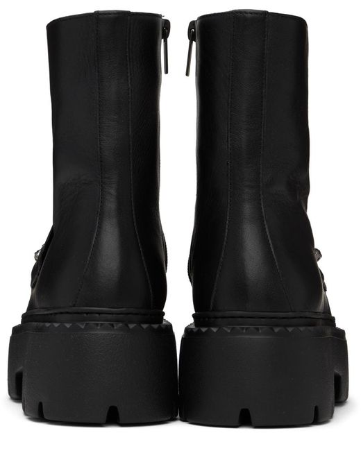 Jimmy Choo Black Bryer Flat Boots Lyst UK