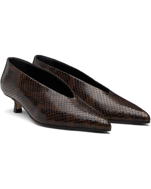 Aeyde Black Clara Pointed-Toe Heels