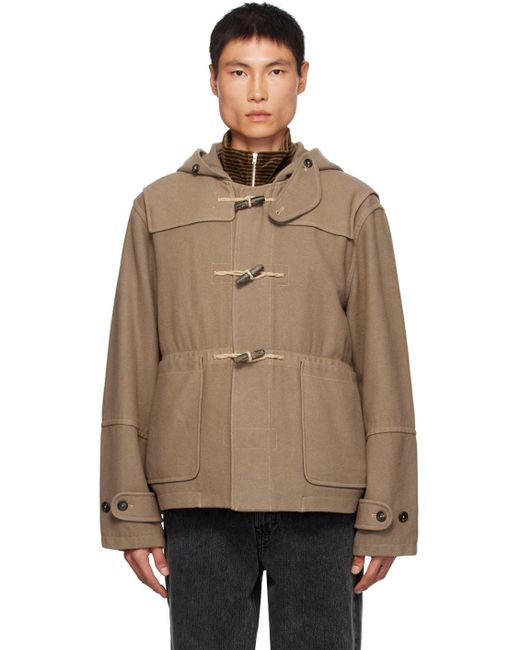 Our Legacy Natural Cropped Duffel Jacket for men