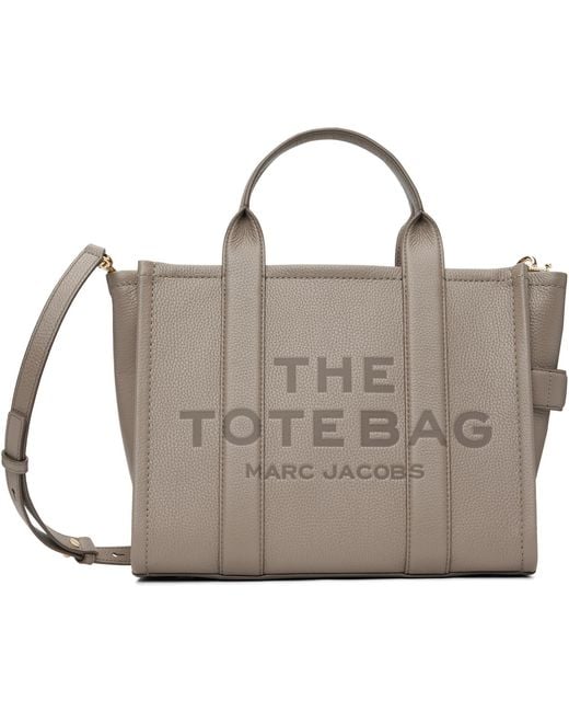 Marc Jacobs Multicolor Taupe 'The Leather Medium' Tote