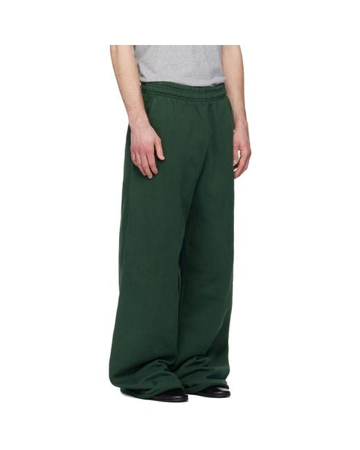 Entire studios Green Full Sweatpants for men