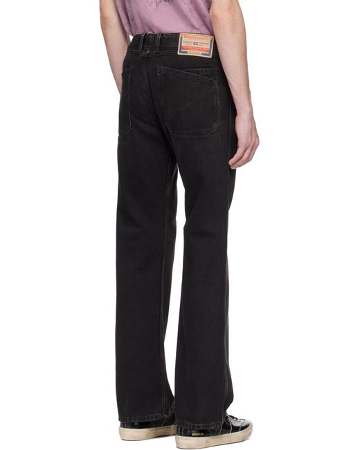 メンズ DIESEL ブラック D-Moorix 09J96 ブーツカット ジーンズ Black