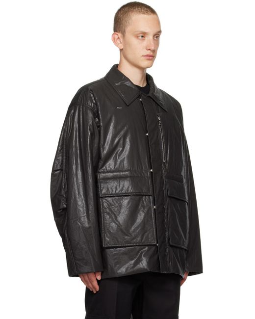 Wooyoungmi Black Gray Hardware Jacket for men