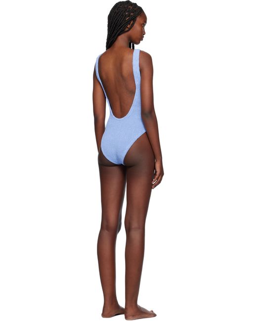 Hunza G Black Square Neck Swimsuit