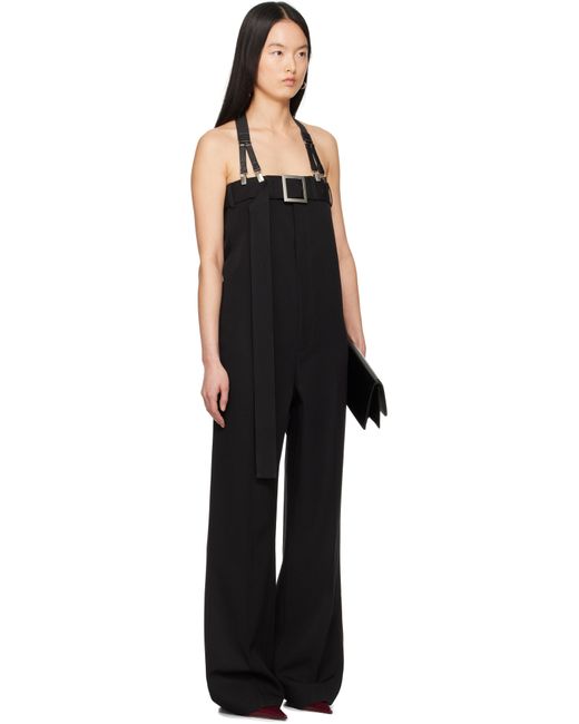 Jean Paul Gaultier ブラック The Strapped Suit Pants オーバーオール Black