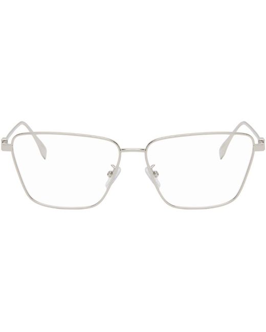 Fendi Black Silver Baguette Glasses