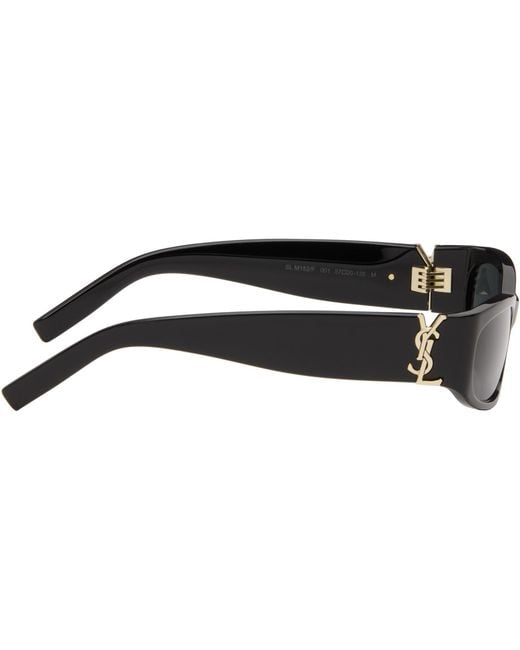 Saint Laurent Black Sl M152 Sunglasses for men