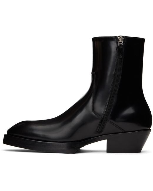 Bottega Veneta Black Dalton Boots for men