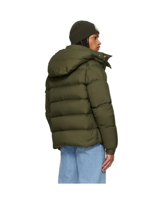 Moncler Green Maya 70 Hooded Short Down Jacket for men