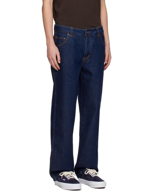 Dime Blue Classic Relaxed Jeans for men