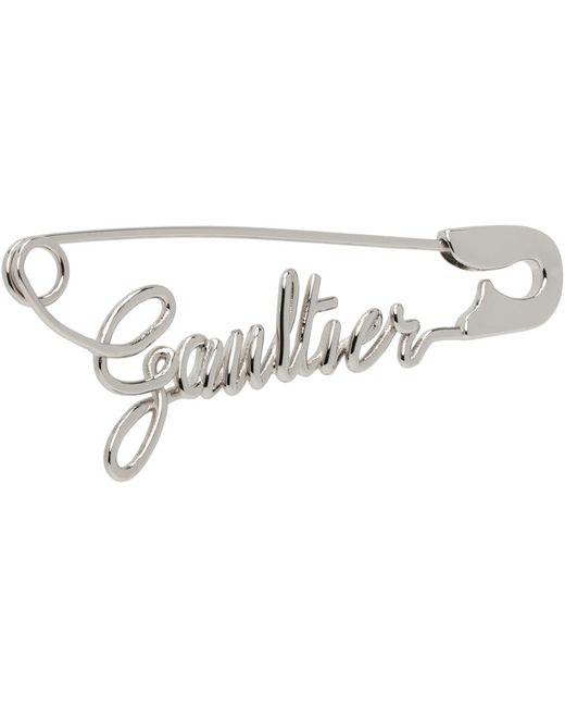 Jean Paul Gaultier Black 'the Gaultier Safety Pin' Single Earring