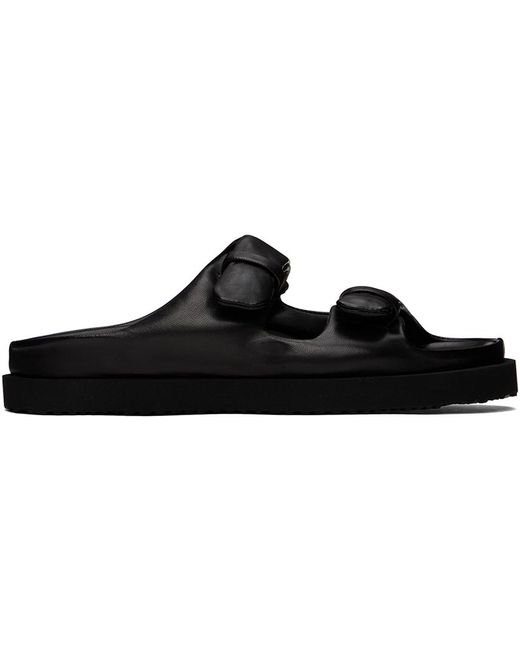 Officine Creative Black Chora 001 Sandals for men