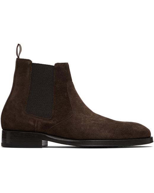 メンズ Paul Smith ブラウン Lawson スエード チェルシーブーツ
