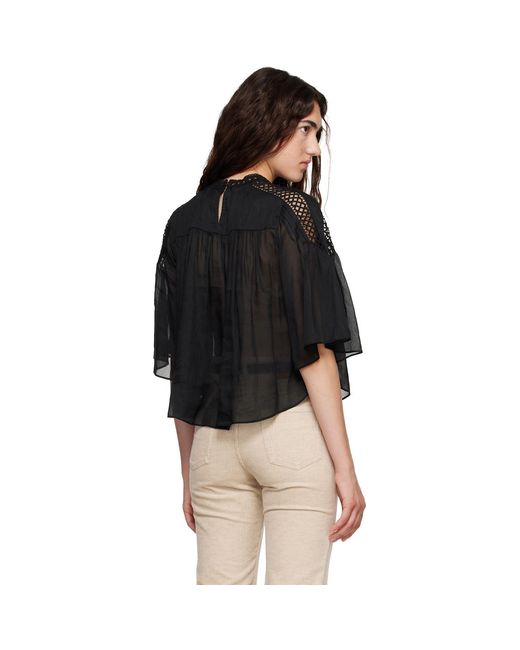 Isabel Marant Black Parina Blouse