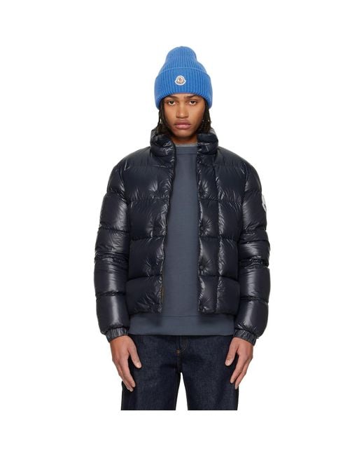 Moncler Blue Tripiti Short Down Jacket for men