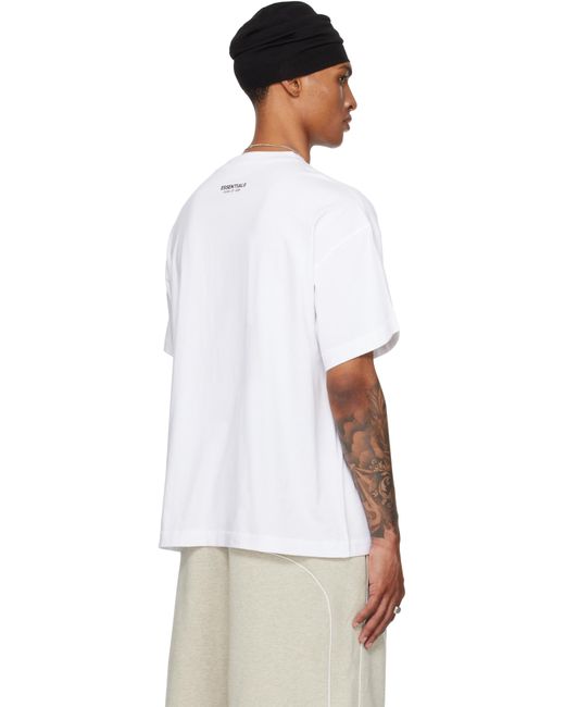 Fear Of God White Vintage Fit T-Shirt for men