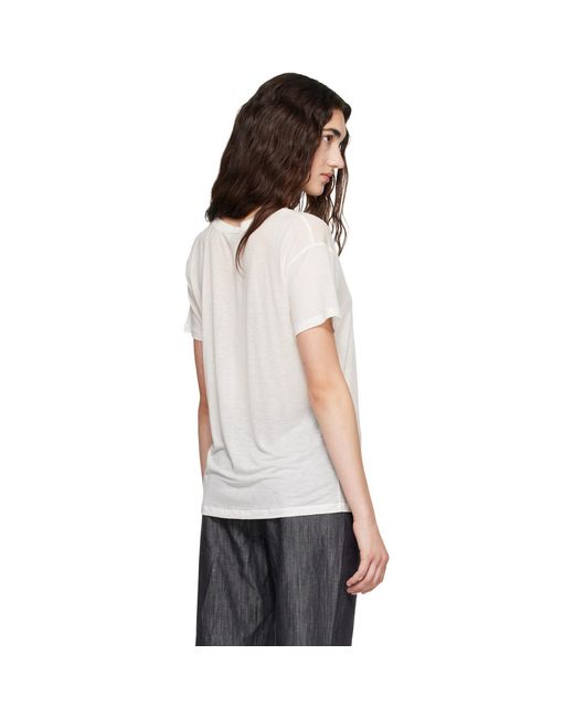 Baserange White Loose T-Shirt