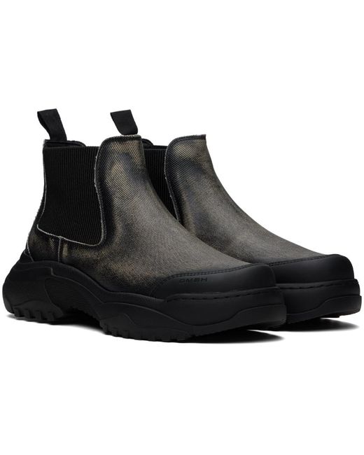 GmbH Black Faded Chelsea Boots for men