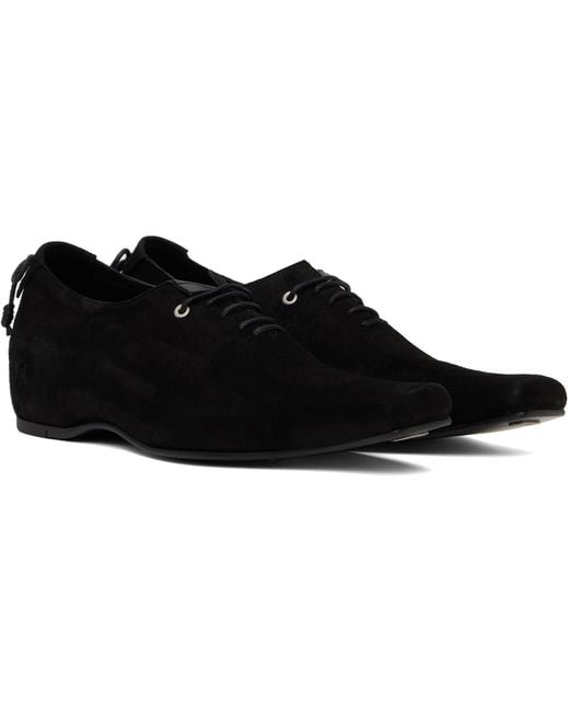 Adererror Black Velvet Oxfords for men