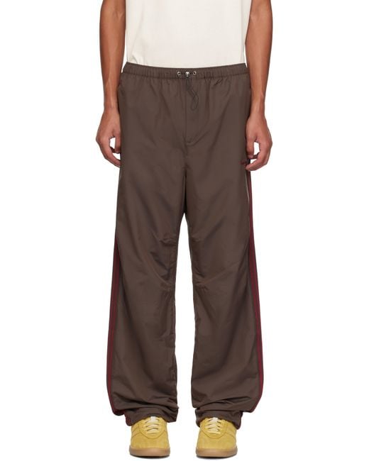 メンズ Wales Bonner Adidas Originalsエディション ブラウン タフタ トラックパンツ Brown
