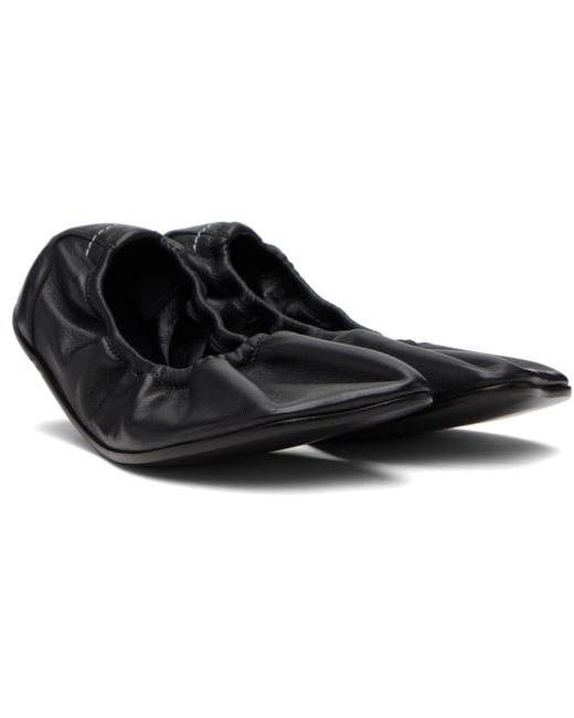 MM6 by Maison Margiela Black Anatomic Travel Ballerina Flats