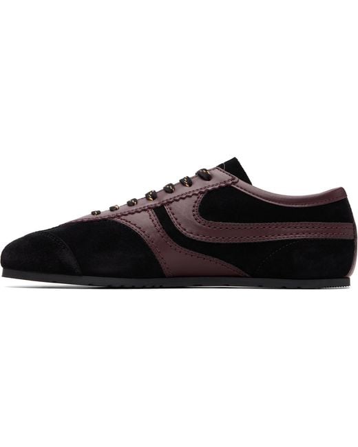 Dries Van Noten Black Suede Sneakers for men