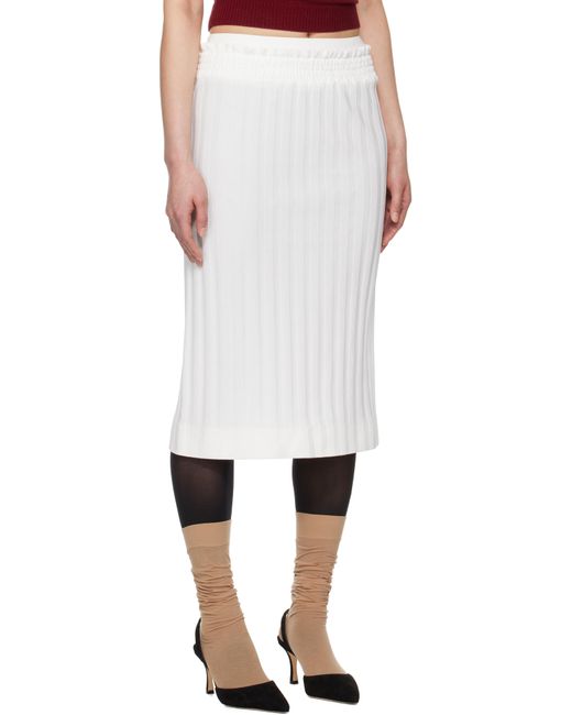 ShuShu/Tong ホワイト Waist Lace ミディアムスカート White
