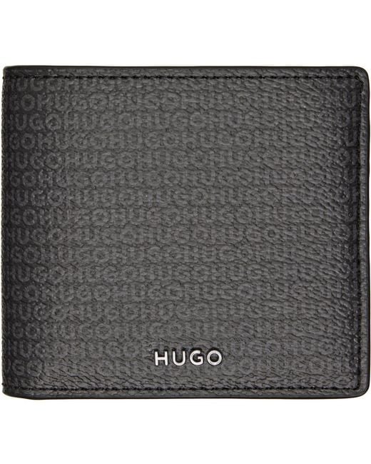 HUGO Gray Logo Hardware Wallet for men