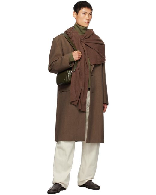 Lemaire Black Brown Suit Coat for men