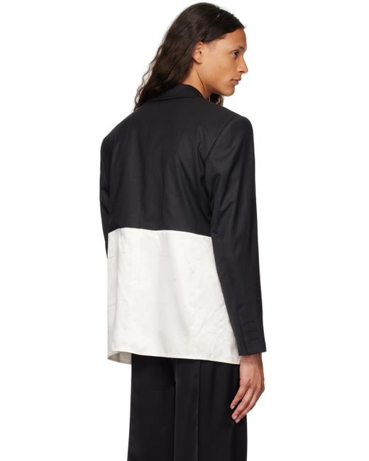 Peter Do Black Off- Combo Classic Blazer for men