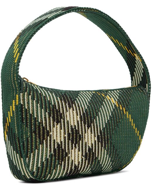 【BURBERRY】 KNIT BAGUETTE ニットバゲットバッグ Knit Baguette Purse - Burberry - Nylon - Green