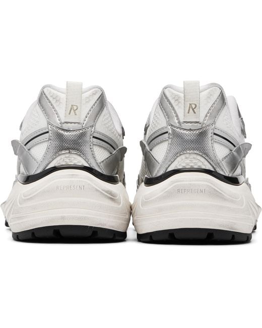 Represent White Storm Torn Sneakers for men