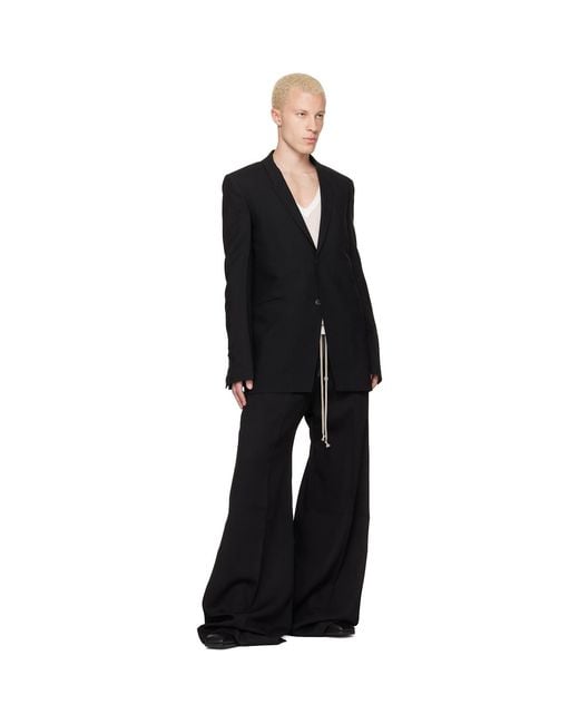 Rick Owens Black Tower Concordian Blazer for men