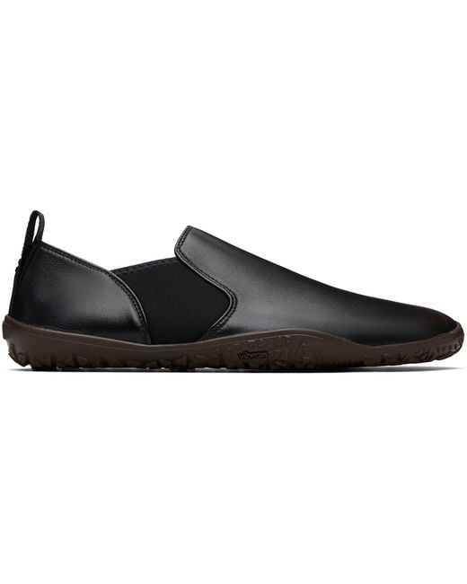 Lemaire Black Vibram Glove Slip On Leather Sneakers for men