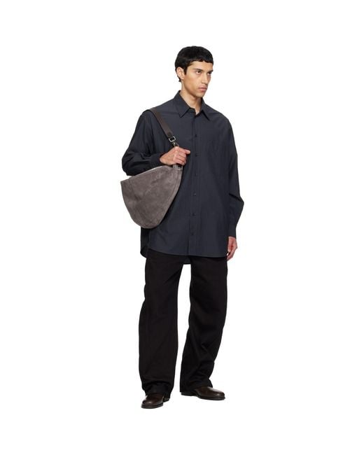 Lemaire Black Taupe Quiver Clip Bag for men