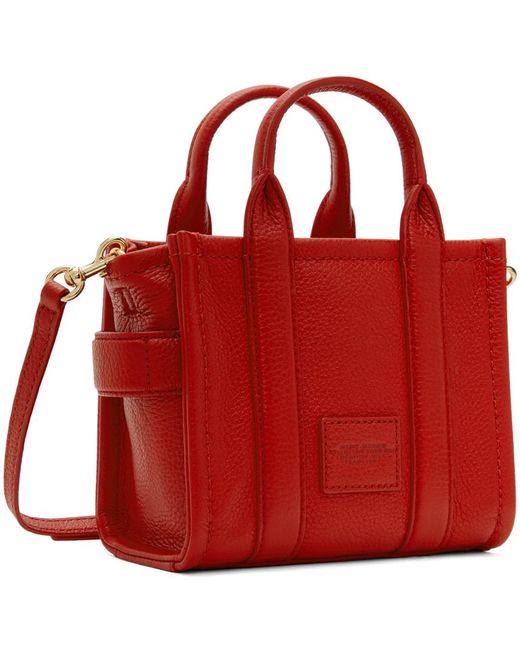 Marc Jacobs Red 'the Leather Mini' Tote