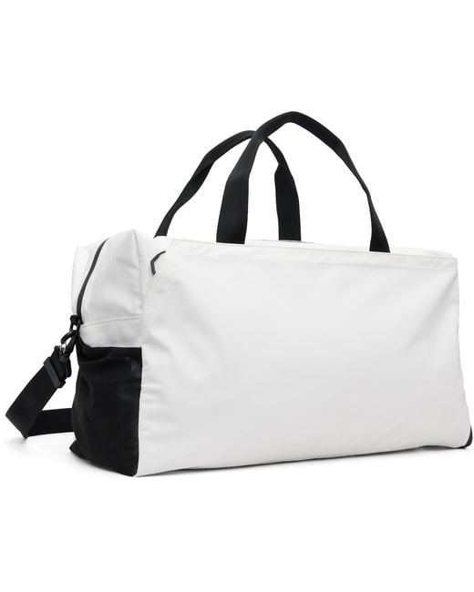 Boss Black Reflective-Zips Duffle Bag for men