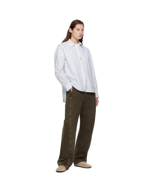 Moncler White Striped Shirt