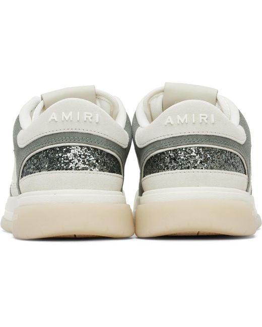 Amiri Black Off- Glitter Classic Low Sneakers