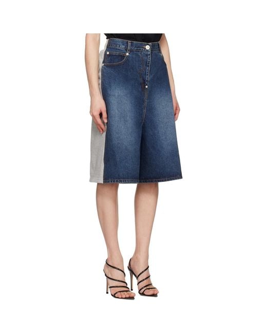 Pushbutton Blue Hybrid Regular Skort