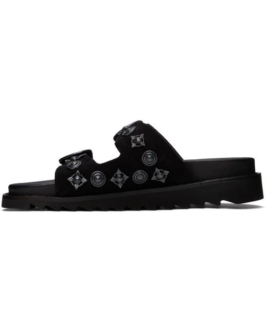 Sandales noires exclusives à ssense Toga en coloris Black