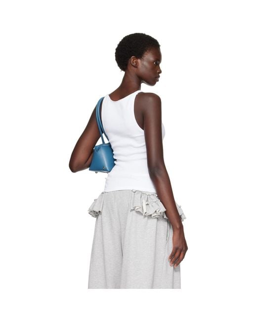 HOMMEGIRLS White Ribbed Tank Top