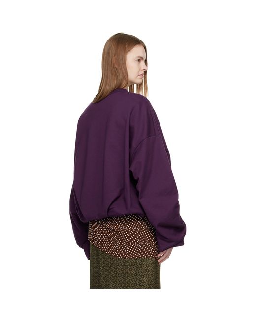 Pull Molletonné Drapé Mauve Dries Van Noten en coloris Purple