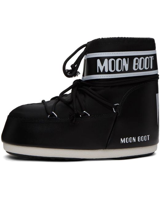 Moon Boot Black Icon Low Boots for men