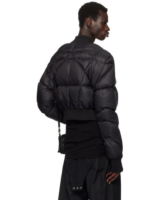 Rick Owens レザーグースダウン フライトボンバージャケット