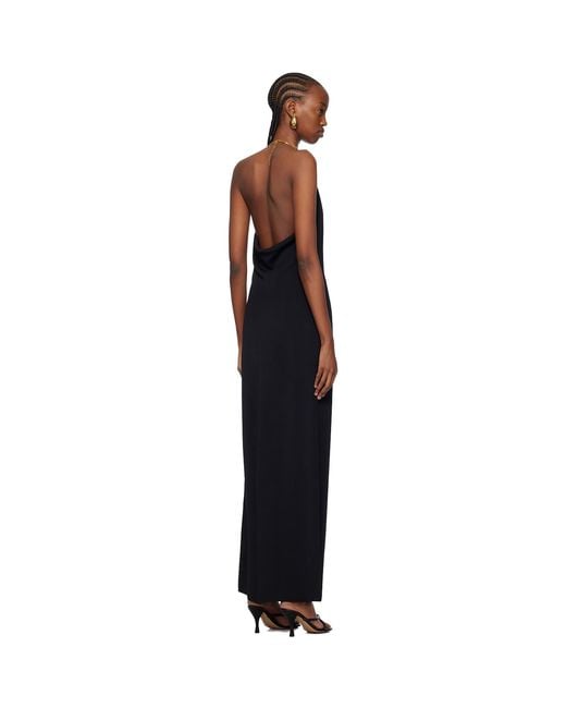 Bottega Veneta Black Chain Maxi Dress