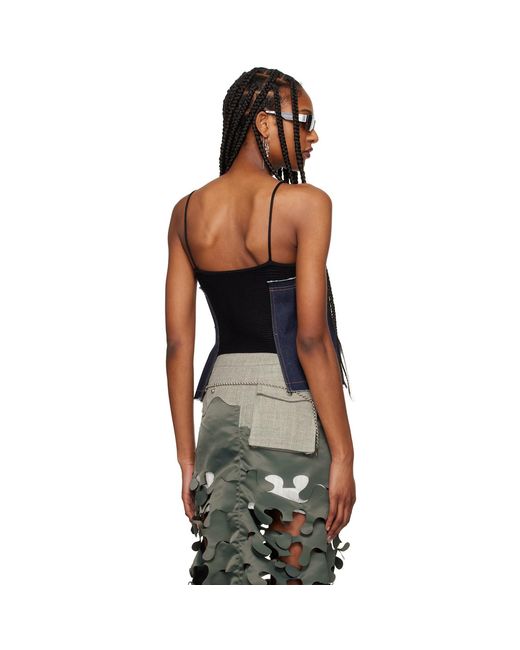 ANDERSSON BELL Black Kina Denim Camisole