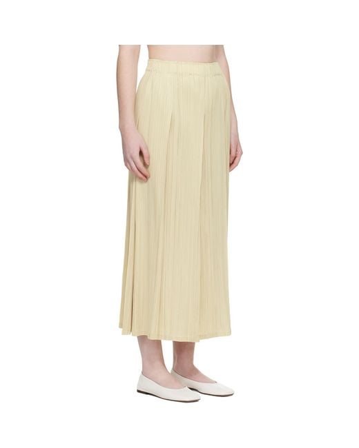 Pleats Please Issey Miyake Natural Monthly Colors December Maxi Skirt