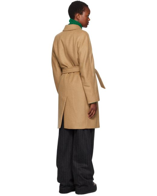 Max Mara タン Bingo コート Black
