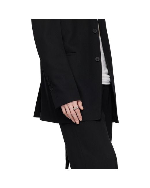 Rick Owens Metallic Temple Hollywood Pyramid Ring for men